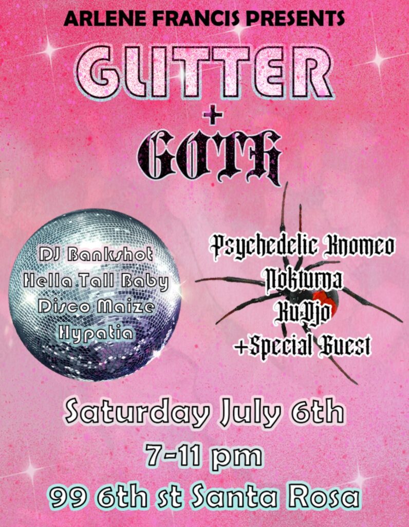 Glitter Goth July 2024 flyer