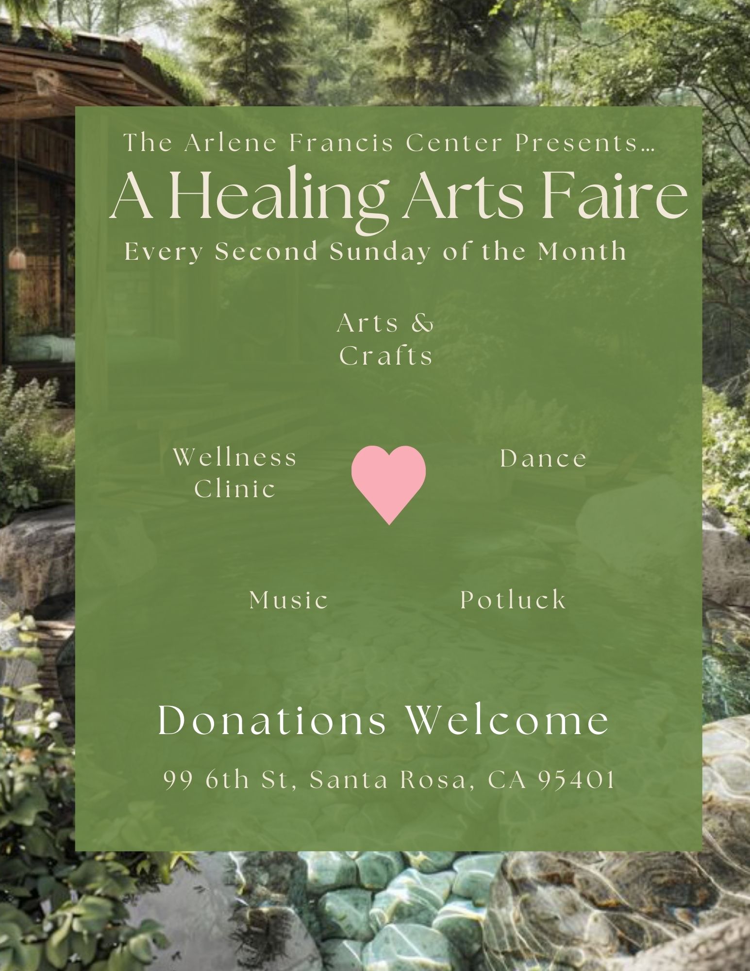 A Healing Arts Faire – every 2nd Sunday of the month