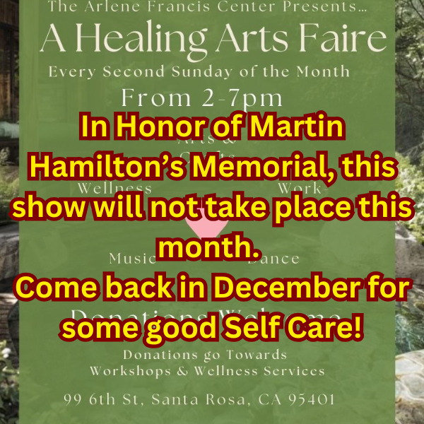 A Healing Arts Faire – every 2nd Sunday of the month