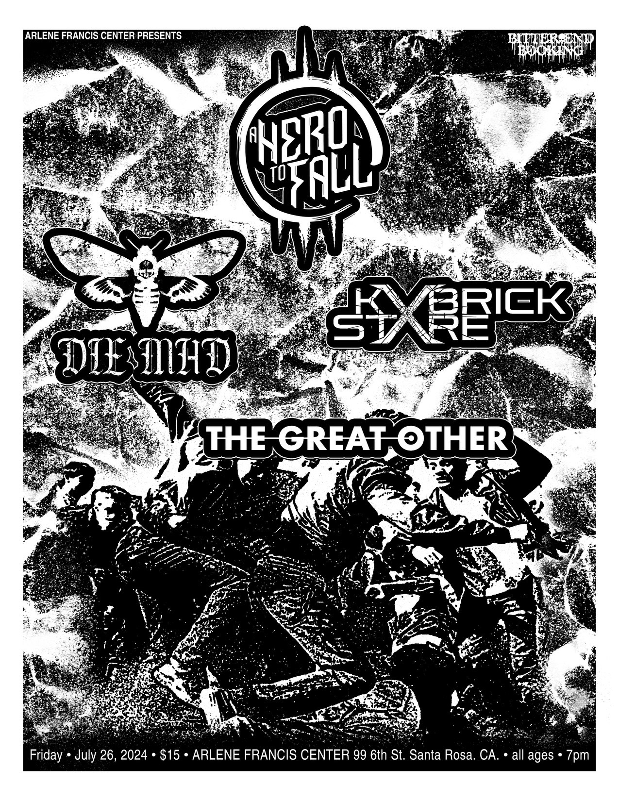 Live Music A Hero To Fall 4199 Kvbrick Stare The Great Other