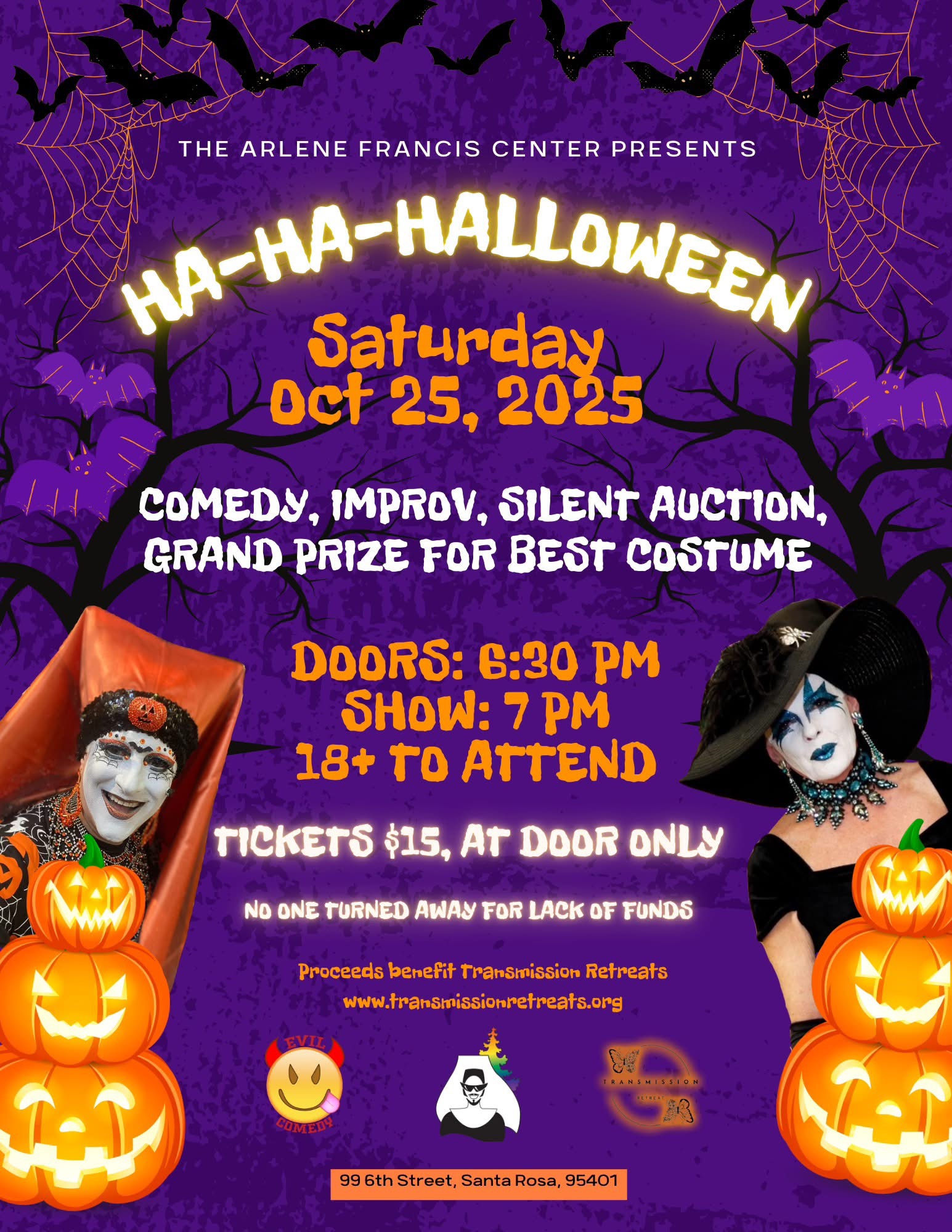 HA-HA-HALLOWEEN show with The Sisters of Perpetual Indulgence