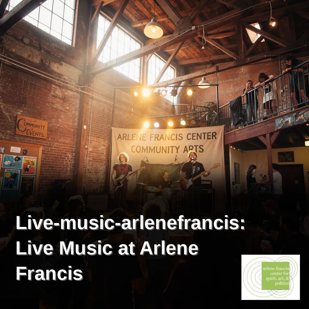 Live band performing on stage at Arlene Francis Center